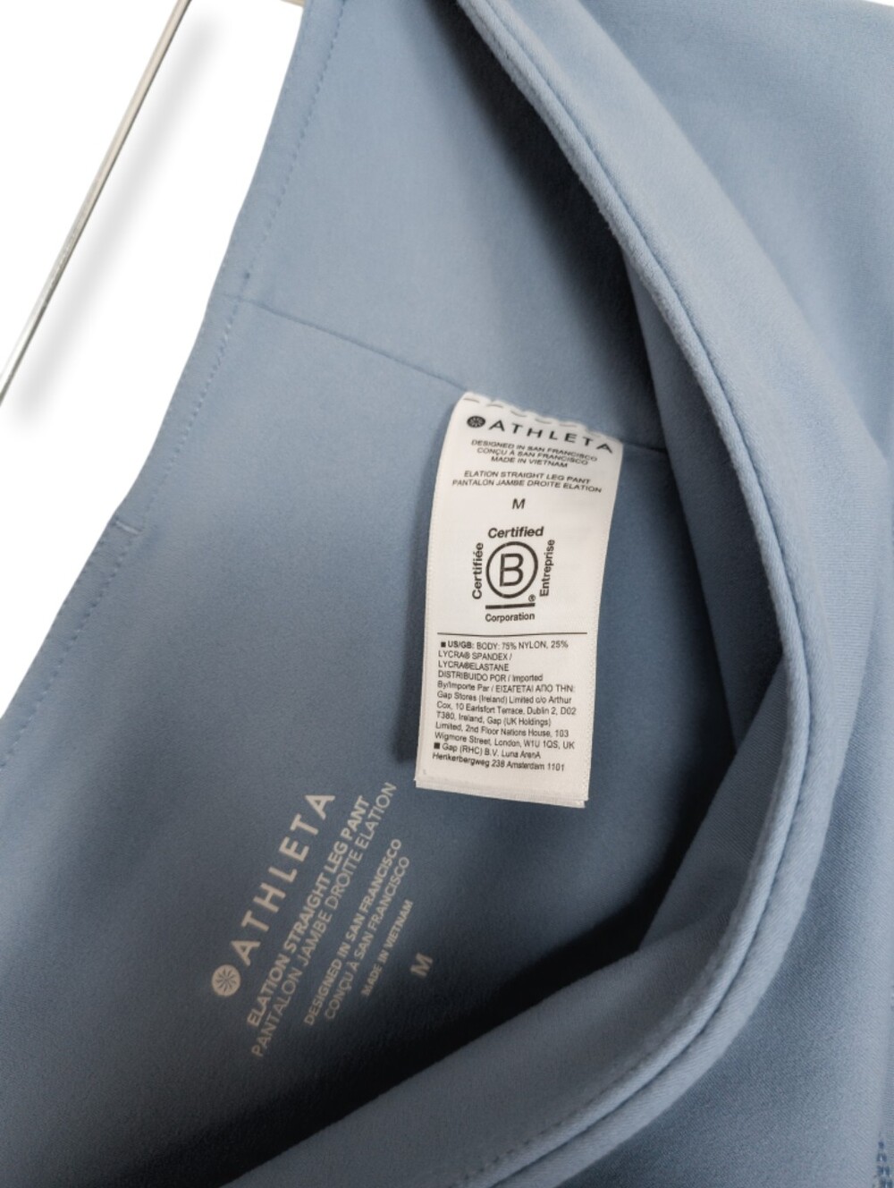 😍 Athleta Womens Elation Straight Leg Pant Leggings Blue Size Medium High Rise - Picture 7 of 11